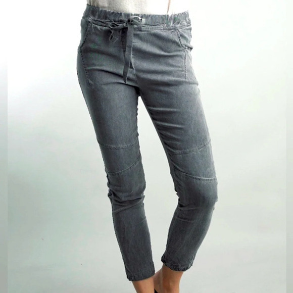 Anthro’s Tempo Paris Pant Pull on Stretch Elastic Waist with Pockets S - Picture 1 of 16